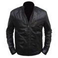 thumbnail image 3 of Black Motorcycle Jacket Leather Jackets Motorcycle Jackets Mens Black Leather Biker Jacket Mens Leather Riding Jacket Bike Jackets For Men size L, 3 of 4