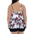 thumbnail image 4 of HAWEE Womens Plus Size Tankini Swimsuits with Shorts Two Piece Bathing Suit Floral Printed Swimwear, 4 of 4