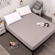 Bed Mat Cover Waterproof Mattress Protector- Breathable Super Soft & Noiseless Cotton Fabric Matress Protection Fitted Cover