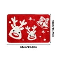 thumbnail image 4 of SDNall Décoration de Salle de Bain de Noël, Tapis de Porte de Noël, Décoration de Porte de Noël, Faux Tapis de Porte d'Entrée de Noël Tapis Antidérapant de Salle de Bain pour la Veille de Noël Tapis de Sol de Noël, Tapis de Sol pour la Maison, 4 of 8