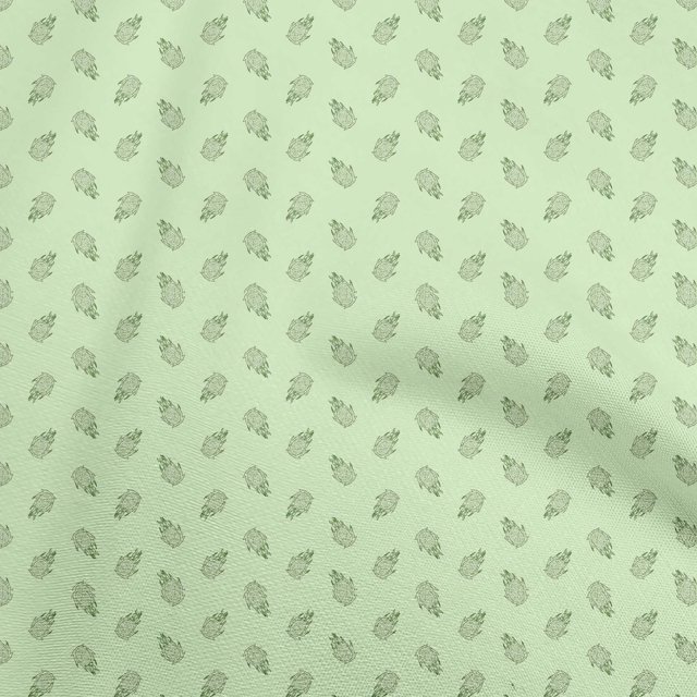 oneOone Silk Tabby Mint Green Fabric Fruits Craft Projects Decor Fabric Printed By The Yard 42 Inch Wide