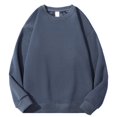 thumbnail image 1 of Jalioing Chandails Décontractés d'Hiver pour Hommes, Unis, Basiques, à Manches Longues, Col Ras du Cou, Doublés en Molleton, Chandails à Enfiler, 1 of 2