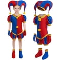 thumbnail image 1 of Pomni Costumes Set Kids Circus Cosplay Costume Hallowen Birthday Party, 1 of 6
