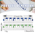 thumbnail image 3 of ZTTD Measuring Plastic Flexi 6" Easy Read 15 cm English Metric 150 mm Ruler Converter, Clear Ruler With Clear Scale Measuring Tool Multifunctional Drawing And Marking Ruler (Type5-Random Color), 3 of 9