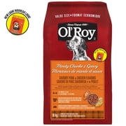 Ol'Roy Meaty Chunks and Gravy Savoury Pork & Chicken Flavours Dry Dog Food 18kg