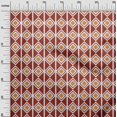 thumbnail image 3 of oneOone Cotton Poplin Maroon Fabric Geometric Craft Projects Decor Fabric Printed By The Yard 56 Inch Wide, 3 of 5