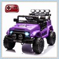 thumbnail image 1 of 12V Kids Ride On Truck with Remote Control, LED Lights, Music, Spring Suspension, 3 Speeds, Treaded Tires, Battery Powered Electric Car Toy for Kids, 1 of 7