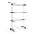 thumbnail image 3 of SONGMICS Clothes Drying Rack Stand 4-Tier, Laundry Drying Rack, Rolling Clothes Horses Dryer Rack, White, 3 of 7