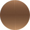 thumbnail image 1 of Ahgly Tapis Rond Lavable en Machine Intérieur Transitionnel Rouge Brun, 6 Pieds Rond, 1 of 7