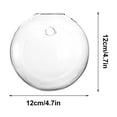 thumbnail image 4 of Nilvkv Creatives Wall Hanging Vase Semi-Round Transparent Hydroponic Glass Crafts Home Decoration Vases, 4 of 4