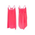 thumbnail image 4 of Innerwin Robe Mini Couleur Unie Débardeur pour Femme Fête Encolure Dégagée Ample Été Plage Robe d'Été Rose Rouge P, 4 of 9