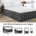 thumbnail image 2 of SGI Bedding 9 Inch Wrap Around Bed Skirt | Microfiber Bed Skirt | Fade Resistant, Wrinkle Free, Anti-static, Decorative, Extra Storage Space, Clutter-Free | Queen, Dark Gray, 2 of 6