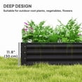 thumbnail image 4 of Outsunny 6x3x1ft Galvanized Raised Garden Bed, Open Bottom, Dark Grey, 4 of 10