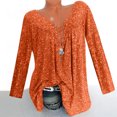 thumbnail image 2 of Vente de Liquidation Jolis Hauts pour Femmes Manches Longues Col Rond Hauts de Sortie Chandail Décontracté à Enfiler Impression de Lettres Mode d'Automne Blouse pour Femmes Légère Tendance Grande Taille C'est l'Automne Haut Yall(Blanc,TG), 2 of 8