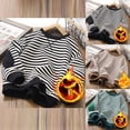 thumbnail image 4 of RXIRUCGD Chandails Unisexes pour Enfants à Rayures en Molleton, Chandail à Manches Longues pour Filles et Garçons, Col Rond, Décontracté, Épais, Automne Hiver, Vêtements, Chandail Noir (Épais) pour Filles Taille 8-9 Ans, 4 of 4