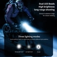 thumbnail image 4 of Solar/USB Bike Light Horn Combo Rechargeable Headlight 130dB Alarm Cycling Safety Equipment, 4 of 8