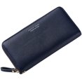 thumbnail image 1 of （3PCS）Wallet Leather Ladies Wallet Large Wallet Women With Zipper Gold Purses Ladies Long (Dark Blue), 1 of 2
