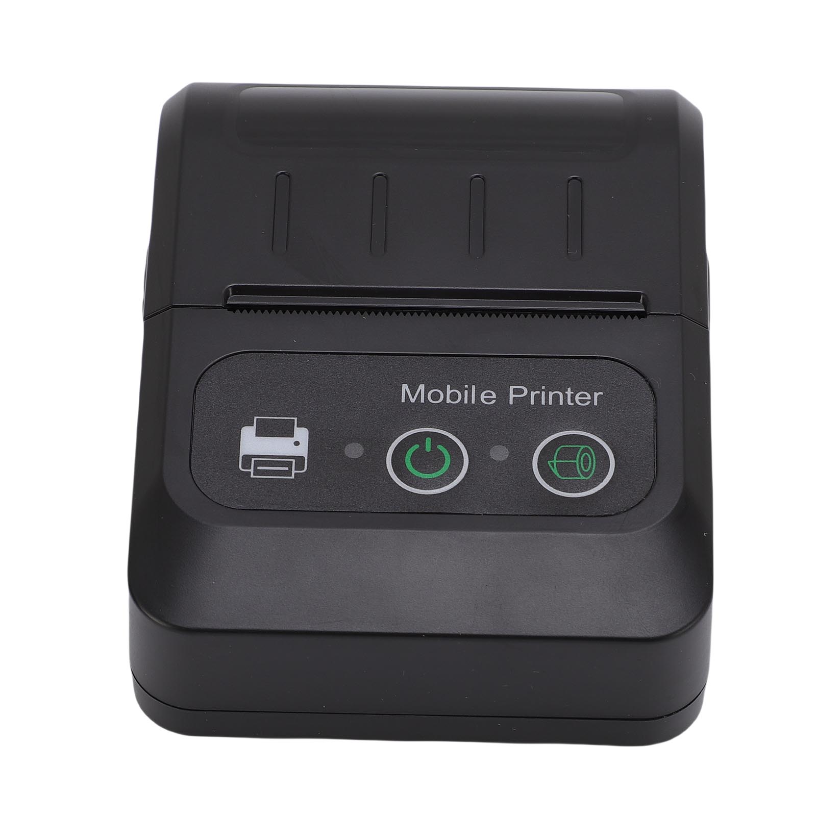 Wireless Thermal Printer, 2000mAh High Speed Type C  Thermal Printer 58MM Paper Width  for Web Pages