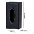 thumbnail image 3 of Leather Tissue Box Large Black Lambskin - Leather Tissue Box Minimalist Home Hotel Car Mounted Leather Paper Suction Paper Box（1* Tissue Box), 3 of 7