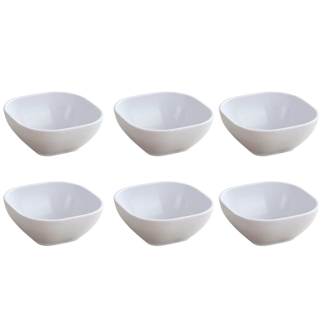 Lksixu 4 Inches Square Seasoning Plates 6 Boxed Wheats Straw Plates Sauces Plates Kitchen Gadgets