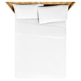 thumbnail image 5 of Beautiful Solid 4-Piece Percale White Sheet Set, Double by Drew Barrymore, 5 of 5