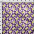 thumbnail image 4 of oneOone Georgette Viscose Violet Fabric Abstracts Craft Projects Decor Fabric Printed By The Yard 42 Inch Wide, 4 of 4