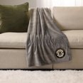 thumbnail image 1 of NHL, NBA, MLB Grey Sports Throw Blanket, 50" x 60", 1 of 5