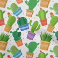 thumbnail image 1 of oneOone Velvet Light Green2 Fabric Cactus Sewing Material Print Fabric By The Yard 58 Inch Wide, 1 of 5