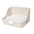 thumbnail image 1 of GROWTH TANK Rabbit Litter Box Detachable Cleaning Potty Trainer Corner Pet Toilet for Guinea White, 1 of 9