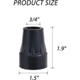 thumbnail image 3 of GHSDFBB Walking Cane Tips Heavy Duty 3/4\u201d Replacement of Black Rubber Tips Replacement, 3 of 7