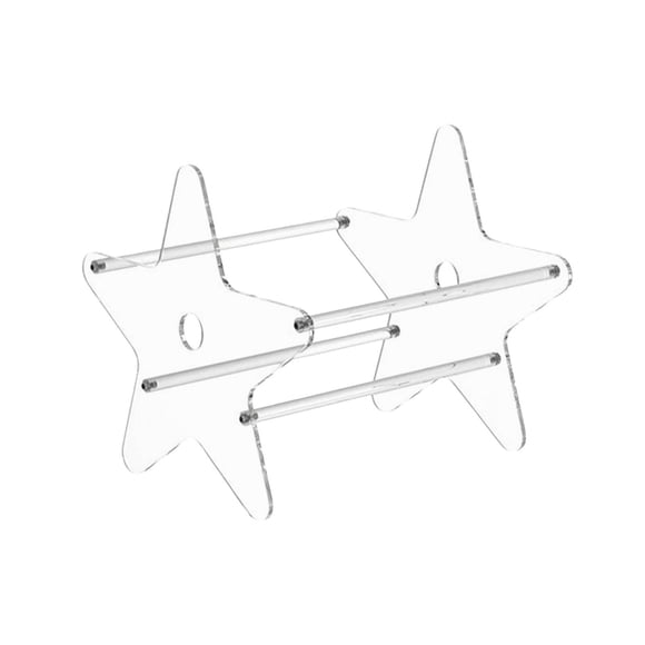 Hearth & Gear Support en Acrylique Transparent Boîtes de Rangement en Forme d'Étoile Présentoir de DVD Support de Rangement pour Disques pour Étagère Multimédia Rangement et Organisation 1 Pce Ensemble de Papeterie Cartes et Enveloppes pour Enseignants Bricolage