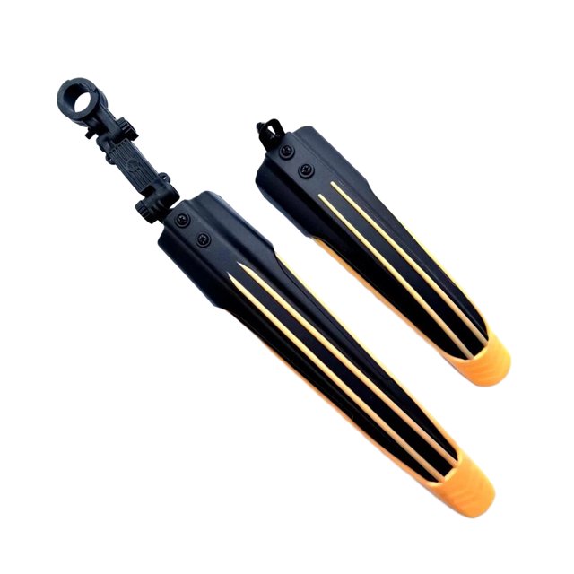 Decodeary 2x Garde-Boue de Vélo Ajustable et Fiable Protection pour Vélo Adapté Chrysanthème Jaune 1Ensemble