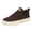 Brown, variant on Platform Running Shoes foe Men Vintage Suede Flat Lace Up Skate Shoes Casual Non Slip Lightweight Sneakers Black Size 8.5