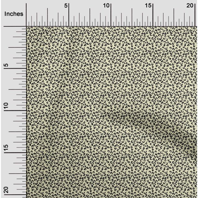 oneOone Voile en Coton Biologique Tissu Imprimé Géométrique Abstrait 1 Yard 42 Pouces de Large
