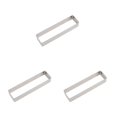 thumbnail image 3 of Youkk Anti Rust Cake Mold Durable And Long-lasting Stainless Steel Cookie Rectangle Shapes Stainless Steel Long square medium 3Set, 3 of 6