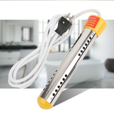 LYUMO Household 1500W Immersion Electric Water Heater Heating Rod 1.5m US Plug 110V Yellow,Immersion Water Boiler,Electric Water Heater