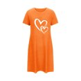 thumbnail image 4 of Rbaofujie Pyjama pour Filles Nuisette Courte Surdimensionnée pour Femmes Imprimée à Col Rond et Manches Courtes Robe Peignoir, 4 of 4