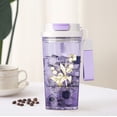 thumbnail image 4 of Suzuran Double-drink Coffee Plastic Cups Fashionable Car Straw Cups Large Capacity Beautiful Gift Cups, 4 of 6