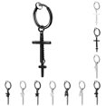 thumbnail image 2 of Non Piercing Earring Unisex Fashion Clip on Earring Dangle Hoop Earring, 2 of 10