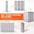 thumbnail image 3 of VEVOR Wood Room Divider Wooden Screen 6 Panel for Room Separation Home Office, 3 of 9