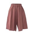 thumbnail image 3 of Plebaso Casual Shorts Womens High Waisted Wide Leg Shorts Loose Solid Color Summer Shorts with Pockets, 3 of 4