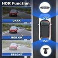 thumbnail image 4 of Full View Car Dashcam System Wireless - 360° 4 Channel Dash Cam with Front, Rear, Left & Right Cameras, 1080P, Night Vision, G-Sensor, Parking Monitor & 64GB Card, 4 of 6