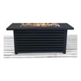 thumbnail image 2 of Living Source International Table de Foyer Extérieur en Acier Inoxydable de 42 Pouces en Noir, 2 of 4