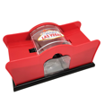 thumbnail image 4 of Manual Card Shuffler Poker Shuffle Machine Cards Holder Easy Hand Cranked System Card Shuffler Red, 4 of 5