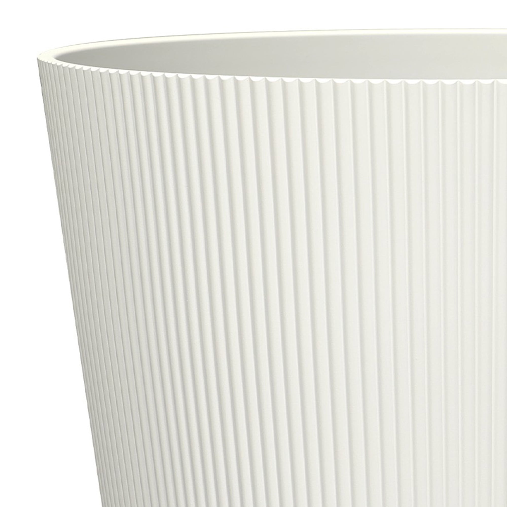 Jardinière en Résine Cannelée Mainstays 16 pouces, Blanc