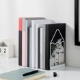 thumbnail image 3 of LCXmlly Sturdy Book Stand Simple Desktop Reading Book Holder Hollow Metal Book Clip Stand for Office Desktop Storage Student Learning 1 Pair, 3 of 9