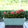 thumbnail image 5 of 4PCS Window Box Planter with Drainage Holes & Matching Saucers,17 Inch Plastic Rectangular Flower Pot for Vegetables Herbs Flower for Indoor Outdoor Garden Decor Patio Balcony Windowsill Deck Railing, 5 of 5