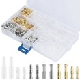 thumbnail image 1 of MesaSe 400Pcs Male Female Connector Terminals 3.9mm Safe Electrical Wire Connector Terminal with Insulating Sleeves Brass Wire Connector Set for Motorcycles Cars RVs Marine, 1 of 11