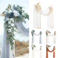 thumbnail image 3 of Wedding Arch Square Artificial Wedding Arch Flowers Kit For Ceremony Wedding Arbor Backdrop Party Outdoor Wedding Props Indoor, 3 of 8