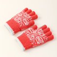 thumbnail image 2 of Womens Winter Gloves Warm Half Pointer Knitted Woolen Anti Frost Gloves, 2 of 3
